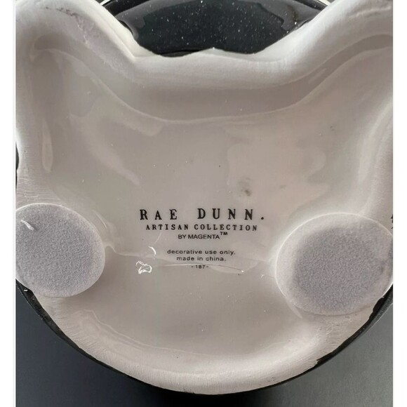 Rae Dunn "Trick or Treat" Ceramic Gnome Halloween Green Black 9" Fall Decor NEW - Picture 7 of 8